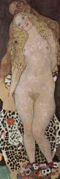 Desnudo Painting - Adam y Eva Gustav Klimt Desnudo impresionista